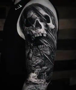 Realistic Skull Tattoo