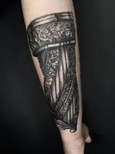 Etching Tattoo Blackwork