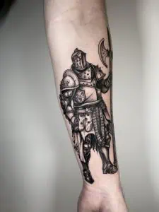 Medieval Tattoo Knight