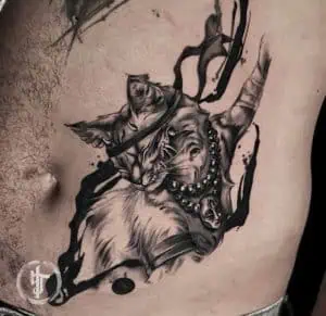 Japanese Cat Tattoo