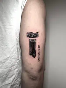 Greek Column tattoo