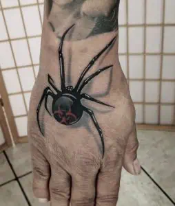 Biohazard Spider Tattoo