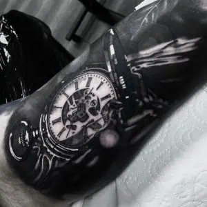 Clock tattoo
