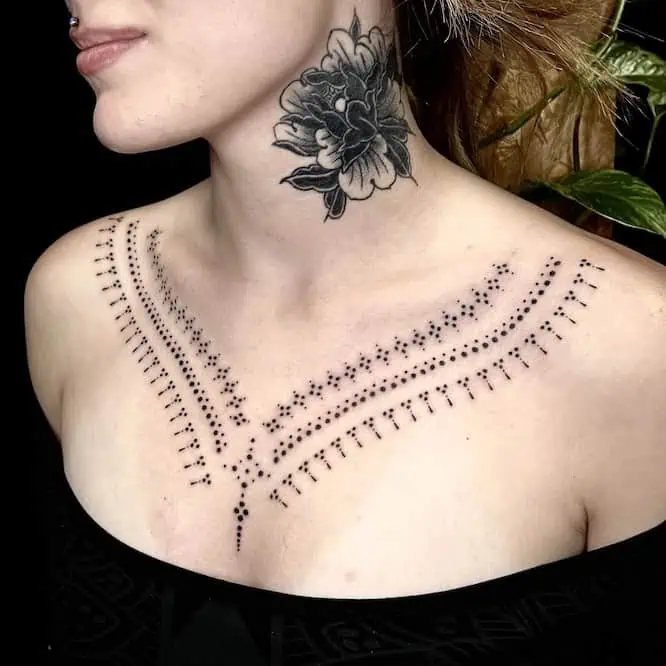 Hand Poked tattoo
