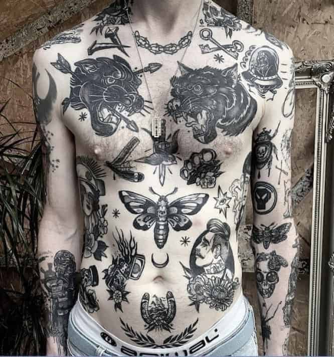 Blackwork tattoo style london