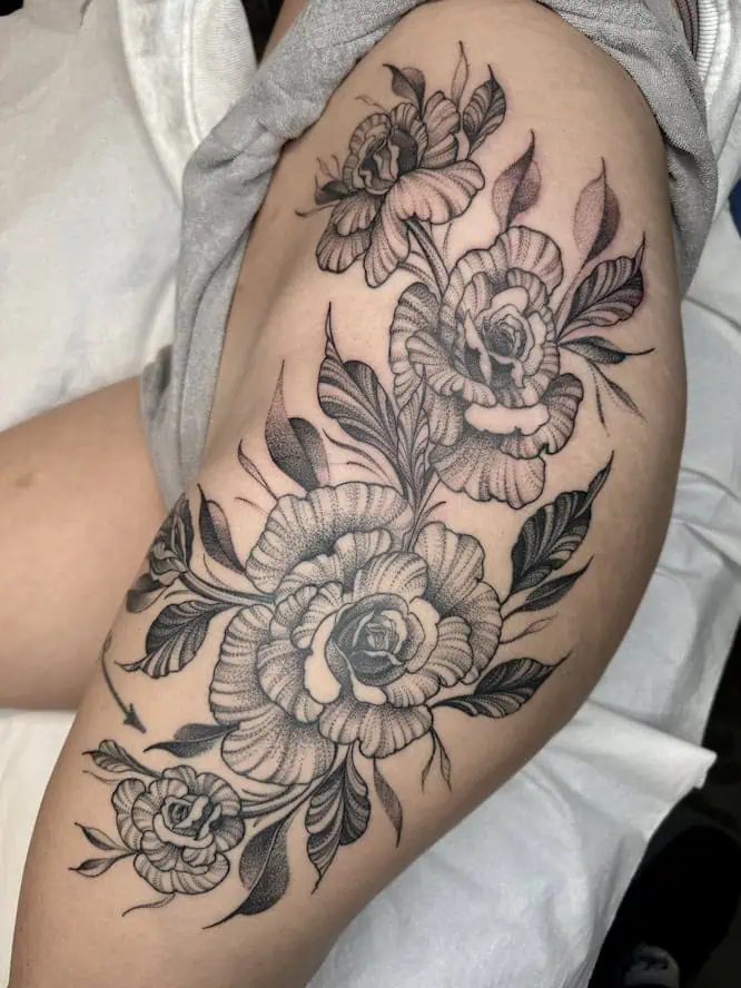 Floral and Botanical Tattoo Style London
