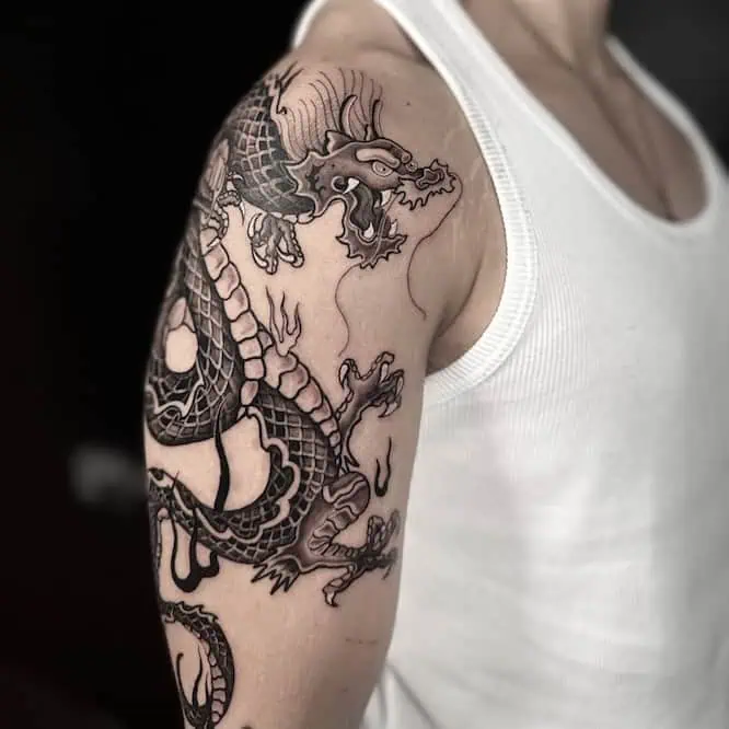 Suze Pow Japanese illustrative tattoo